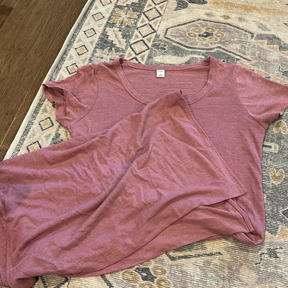 Old navy maxi tshirt dress split hem